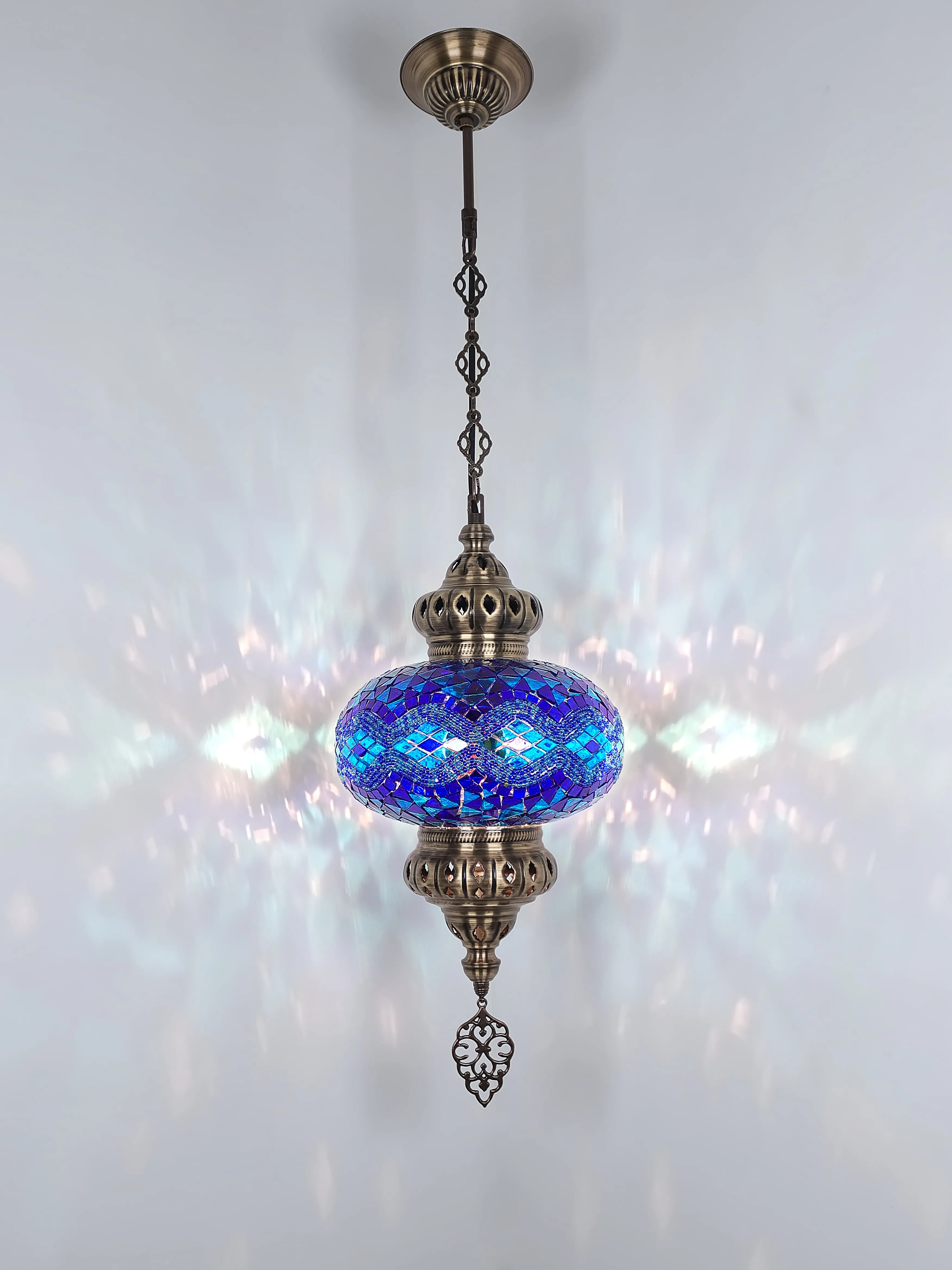 Turkish Mosaic Pendant Lighting 9,84 Inch Diameter