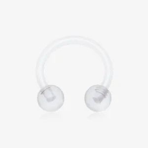 UV Acrylic Flexible Shaft Horseshoe Circular Barbell