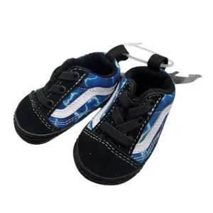 Vans Boy's Blue Soft Bottom SHOES NWT Size 1 Infant