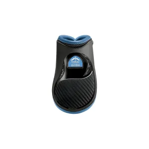 Veredus Olympus Vento Tendon Boot - Horse Rear Leg - Black with Light Blue Edging