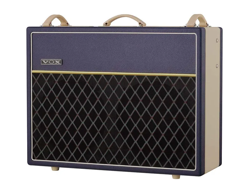 Vox AC30C2 Custom Valve Guitar Amplifier, Two Tone Blue & Cream