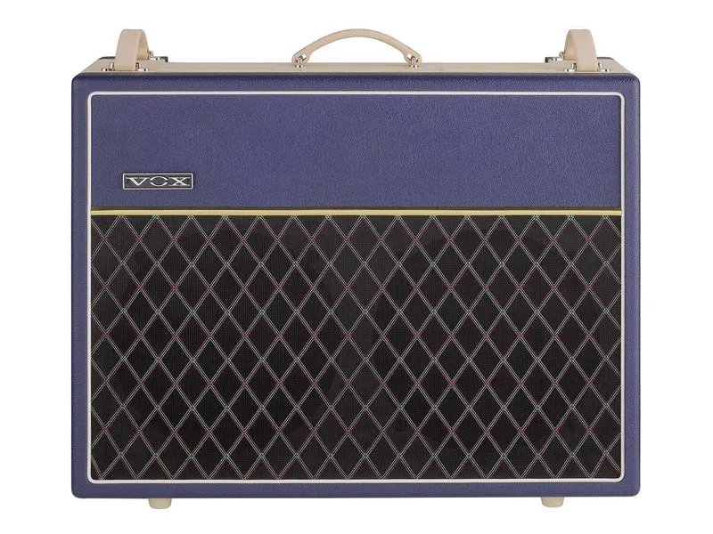 Vox AC30C2 Custom Valve Guitar Amplifier, Two Tone Blue & Cream