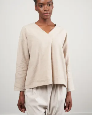 water linen pullover - grege 14