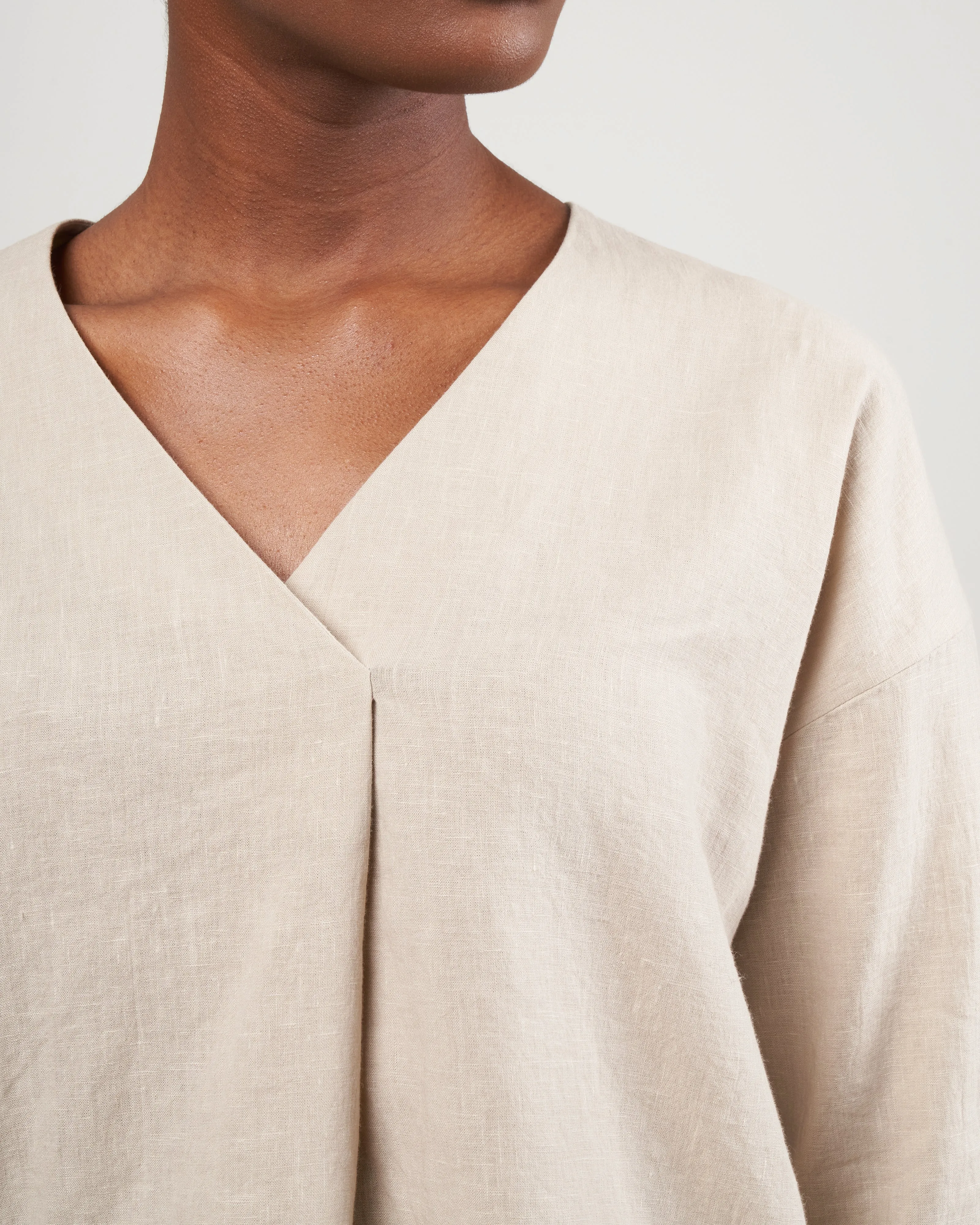 water linen pullover - grege 14