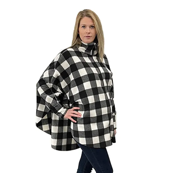 WOMEN'S FULL ZIP SWANCHO BUFFALO CHECK WHITE