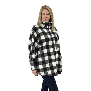 WOMEN'S FULL ZIP SWANCHO BUFFALO CHECK WHITE