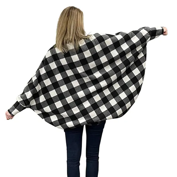 WOMEN'S FULL ZIP SWANCHO BUFFALO CHECK WHITE