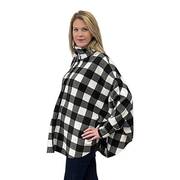 WOMEN'S FULL ZIP SWANCHO BUFFALO CHECK WHITE