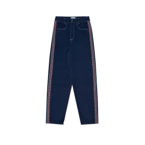 WOMENS Sena Embroidered Seam High Waist Denim Jeans
