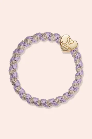 Woven Gold Heart Hair Tie