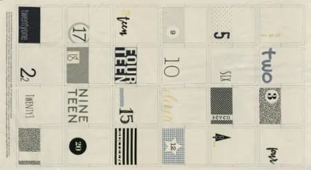 Zen Chic Seasonal Advent Calendar Panel